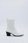 NastyGal Faux Leather Cowboy Ankle Boots thumbnail 3