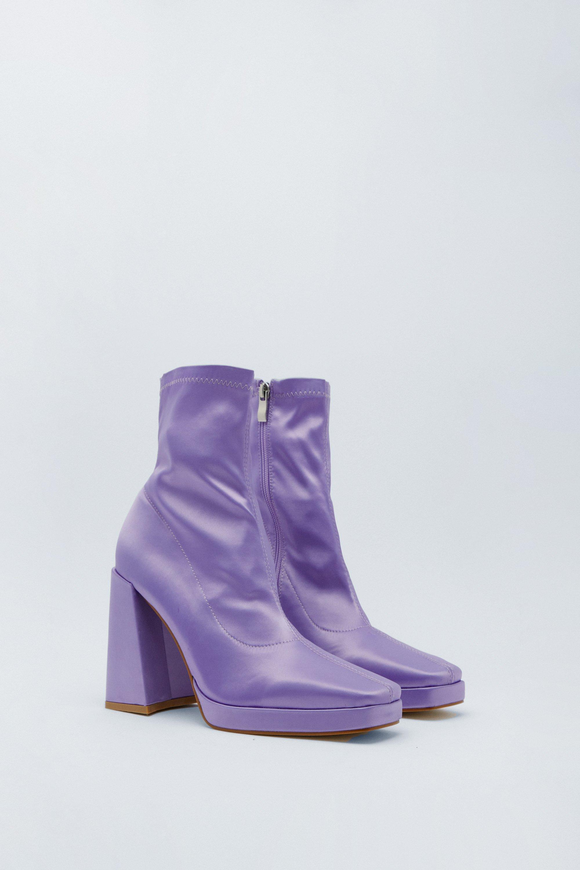 Lilac sock outlet boots