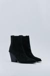 NastyGal Faux Suede Ankle Cowboy Boots thumbnail 4