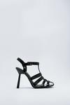 NastyGal Patent Strappy Caged High Heels thumbnail 3