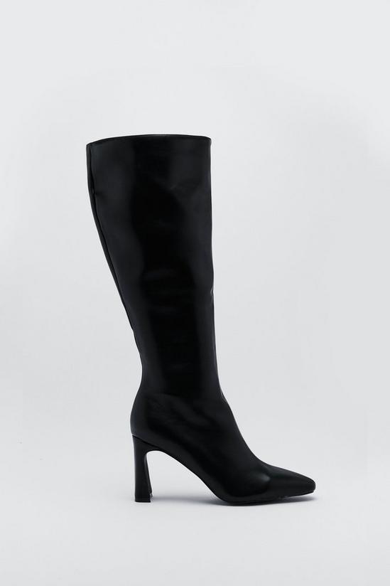 NastyGal Knee High Faux Leather Boots 3