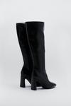 NastyGal Knee High Faux Leather Boots thumbnail 4