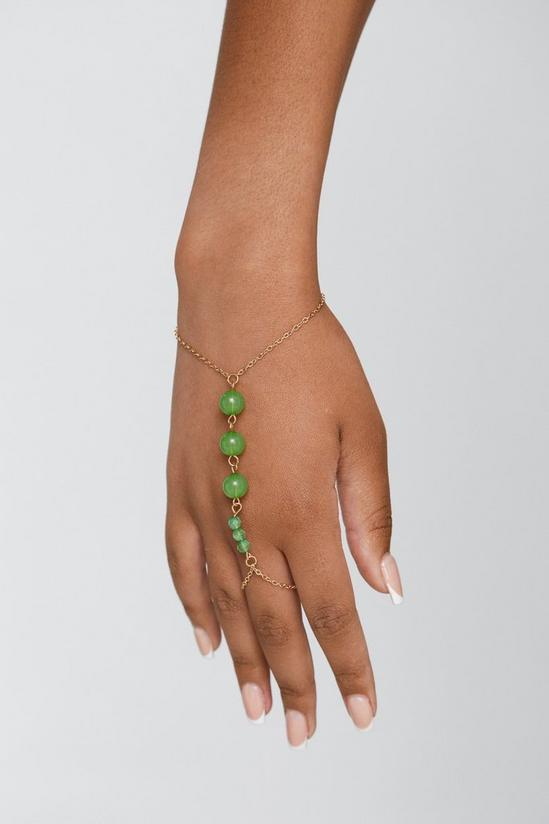 NastyGal Crystal Finger Ring Bracelet 2