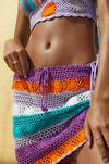 NastyGal Crochet Stripe Cover Up Mini Skirt thumbnail 3