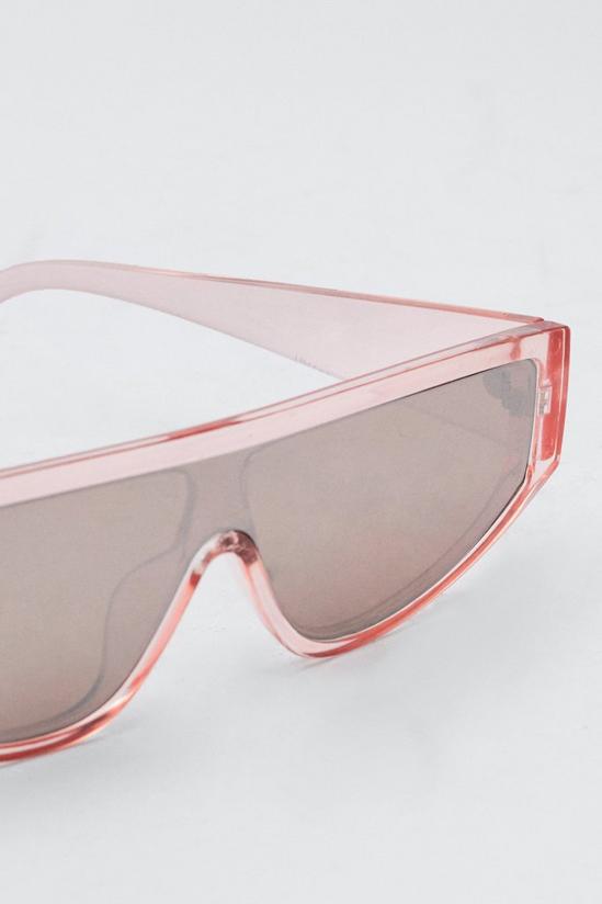 NastyGal Retro Tinted Rectangle Sunglasses 4