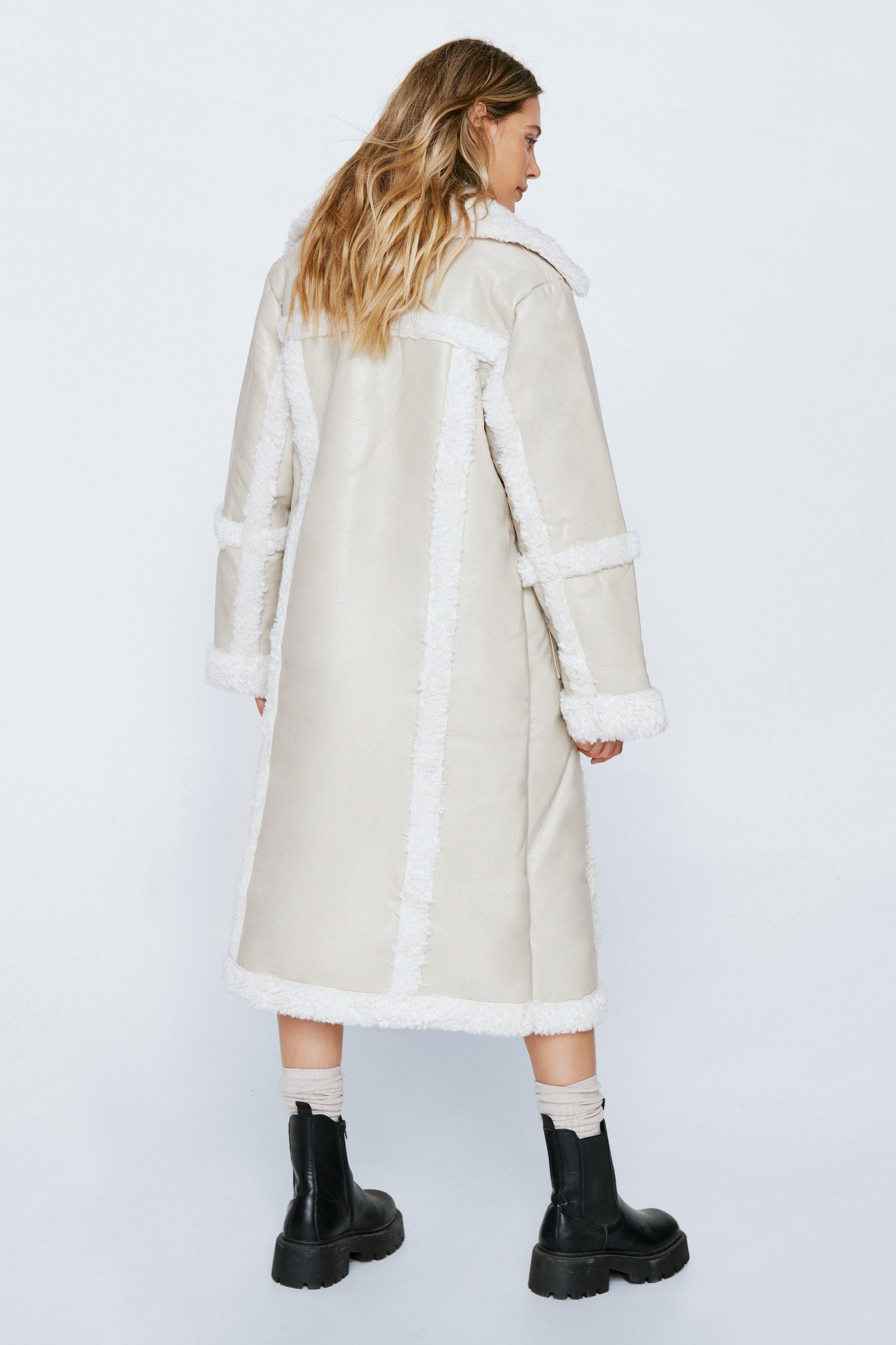 Boohoo 2025 borg coat