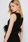NastyGal Feather Trimmed Shift Top thumbnail 4