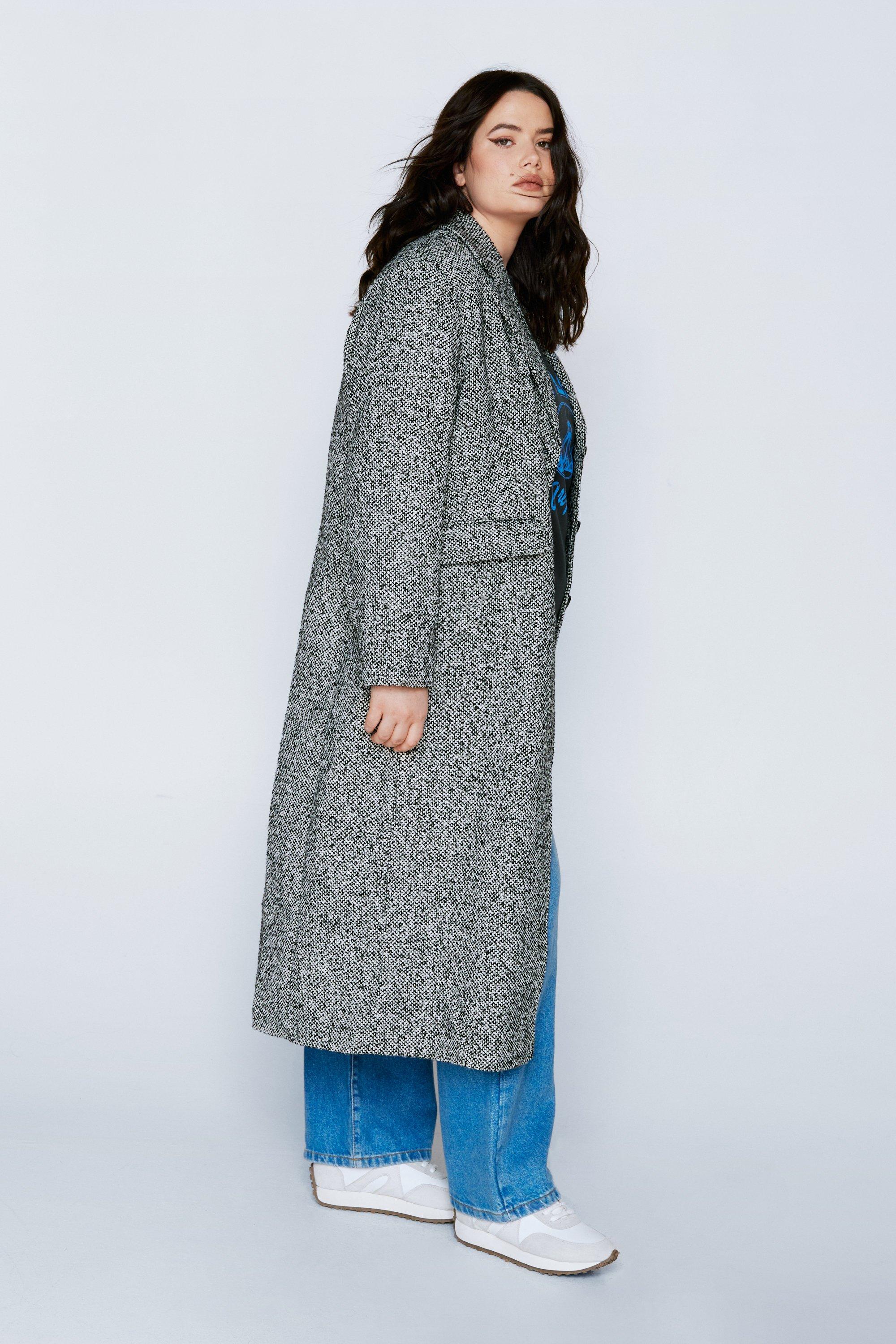 Boohoo grey coat hotsell