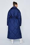 NastyGal Belted Longline Quilted Coat thumbnail 4