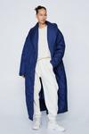NastyGal Belted Longline Quilted Coat thumbnail 1