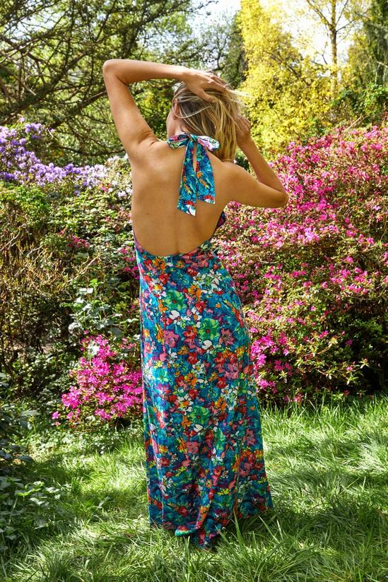 NastyGal Plunge Floral Maxi Dress 3
