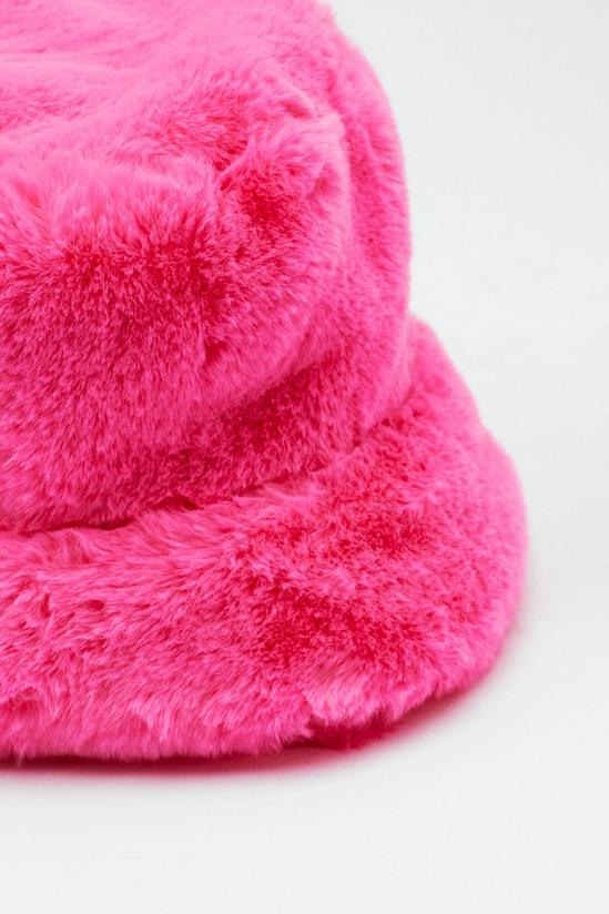 NastyGal Faux Fur Bucket Hat 4