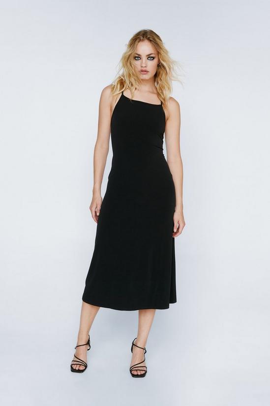 NastyGal Crossover Lace Up Back Midi Dress 3