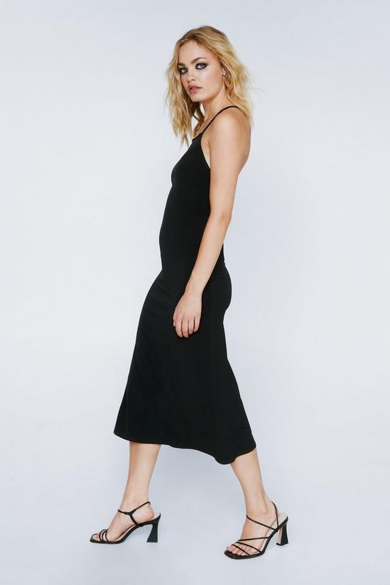 NastyGal Crossover Lace Up Back Midi Dress 4