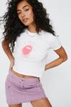 NastyGal Lips Graphic Fitted T-shirt thumbnail 1