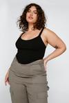 NastyGal Plus Size Strappy Cropped Boned Corset thumbnail 1