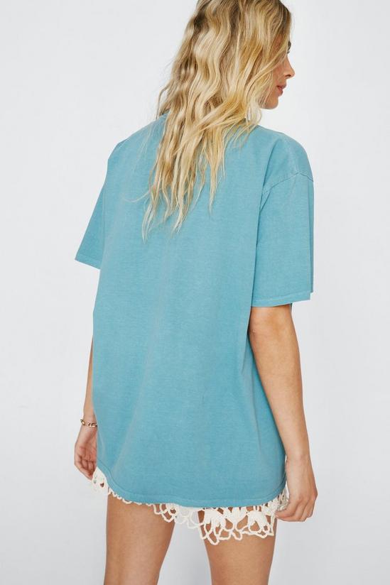 NastyGal Be Happy Washed Oversized Graphic T-shirt 4