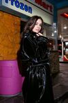 NastyGal Plus Size High Shine Premium Belted Trench Coat thumbnail 3