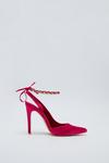 NastyGal Embellished Satin Strappy Court Heels thumbnail 3