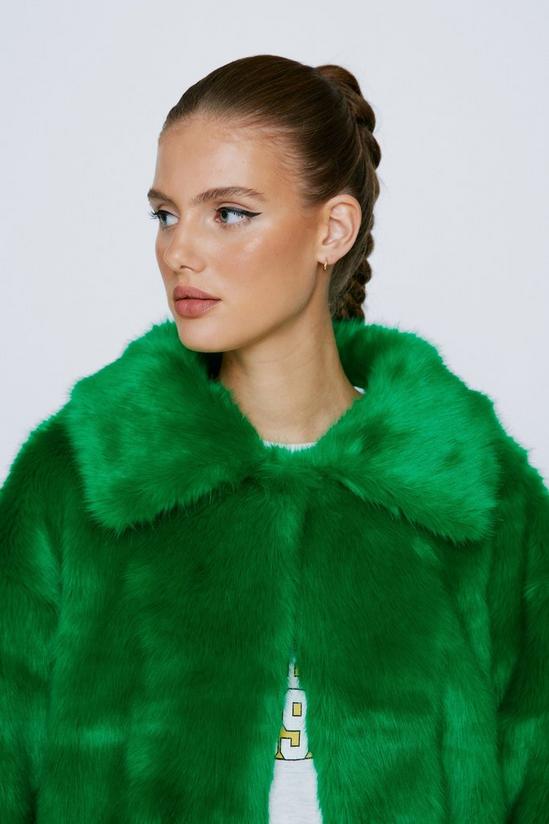 NastyGal Premium Oversized Faux Fur Coat 3