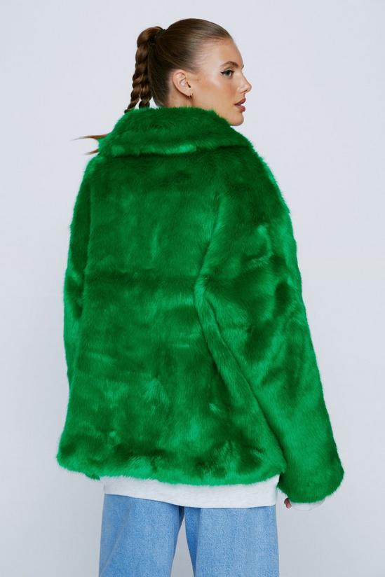 NastyGal Premium Oversized Faux Fur Coat 4