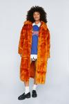 NastyGal Premium Longline Faux Fur Coat thumbnail 1
