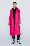NastyGal Real Leather Oversized Duster Coat thumbnail 1