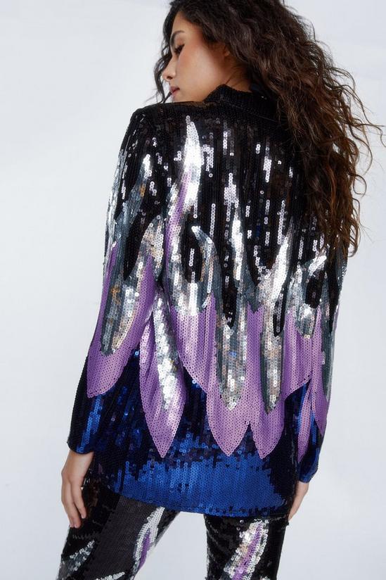 NastyGal Flame Sequin Relaxed Shirt 4