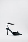 NastyGal Faux Leather Bow Strappy Court Heels thumbnail 3