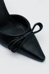 NastyGal Faux Leather Bow Strappy Court Heels thumbnail 4