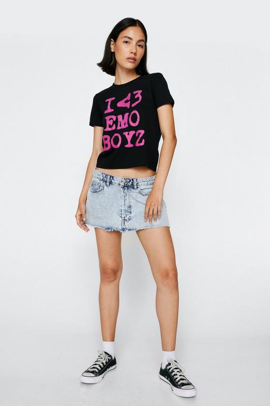 NastyGal I Love Emo Boyz Fitted Graphic T-shirt 2