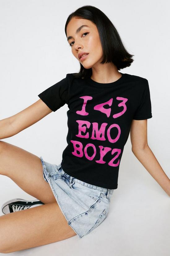 NastyGal I Love Emo Boyz Fitted Graphic T-shirt 3