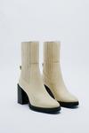 NastyGal Real Leather Platform Ankle Chelsea Boots thumbnail 4