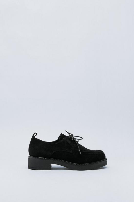 NastyGal Real Suede Lace Up Loafers 3