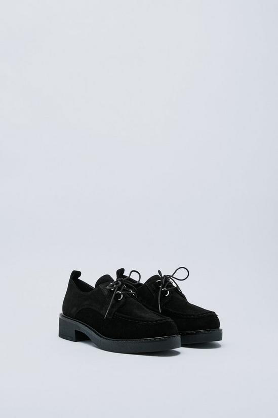 NastyGal Real Suede Lace Up Loafers 4