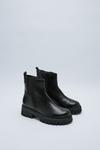 NastyGal Real Leather Chunky Chelsea Boots thumbnail 4