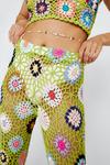 NastyGal Multi-Colored Crochet Straight Leg Pants thumbnail 2