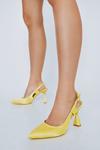 NastyGal Satin Pointed Sling Back Court Shoes thumbnail 2