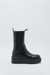 NastyGal Real Leather Wedge Chelsea Boots thumbnail 3