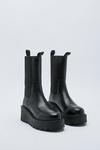 NastyGal Real Leather Wedge Chelsea Boots thumbnail 4