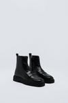 NastyGal Real Leather Loafer Ankle Boots thumbnail 4