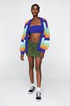 NastyGal Multi Coloured Knitted Cardigan thumbnail 2