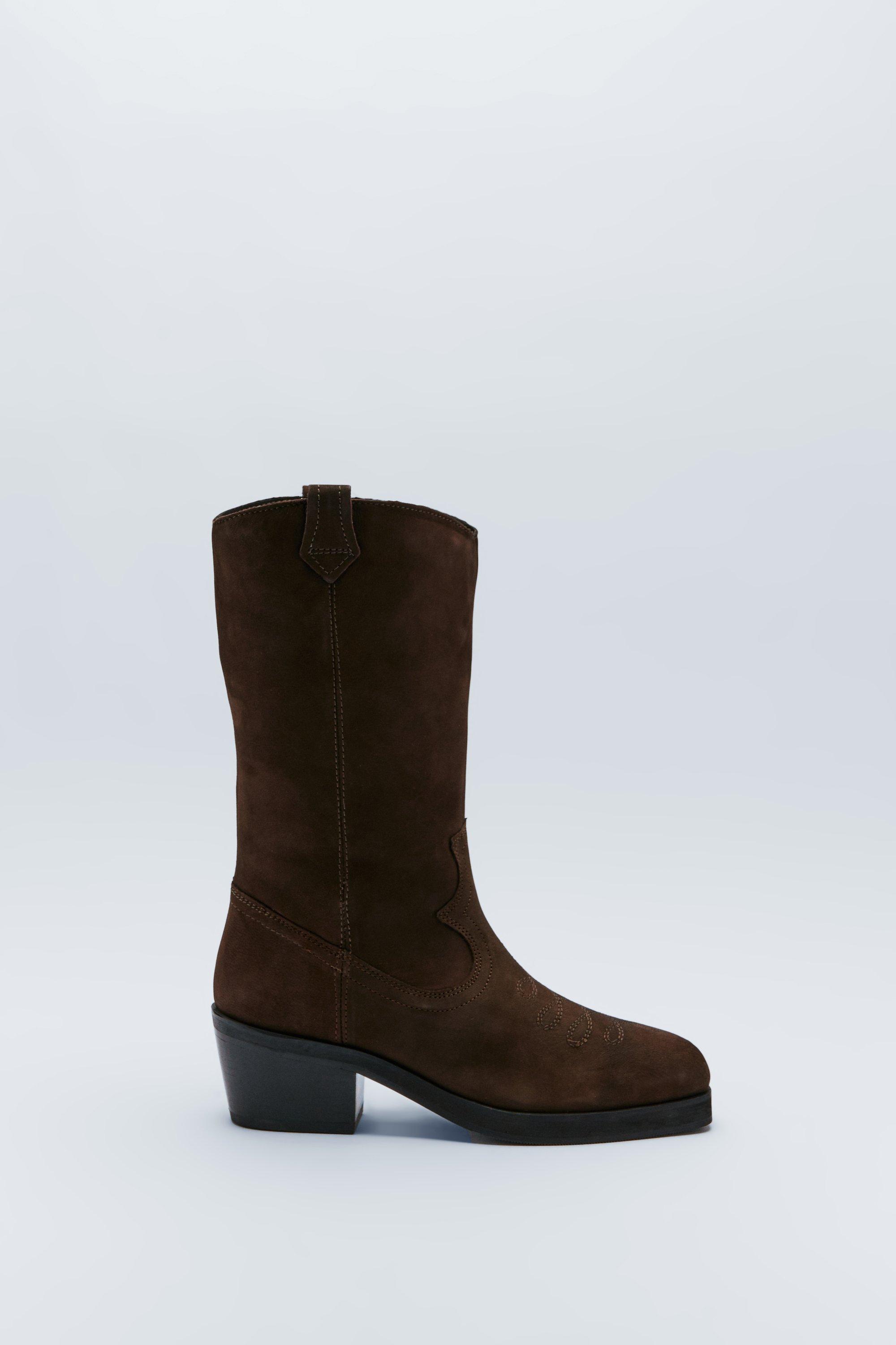 Square toe hot sale western booties