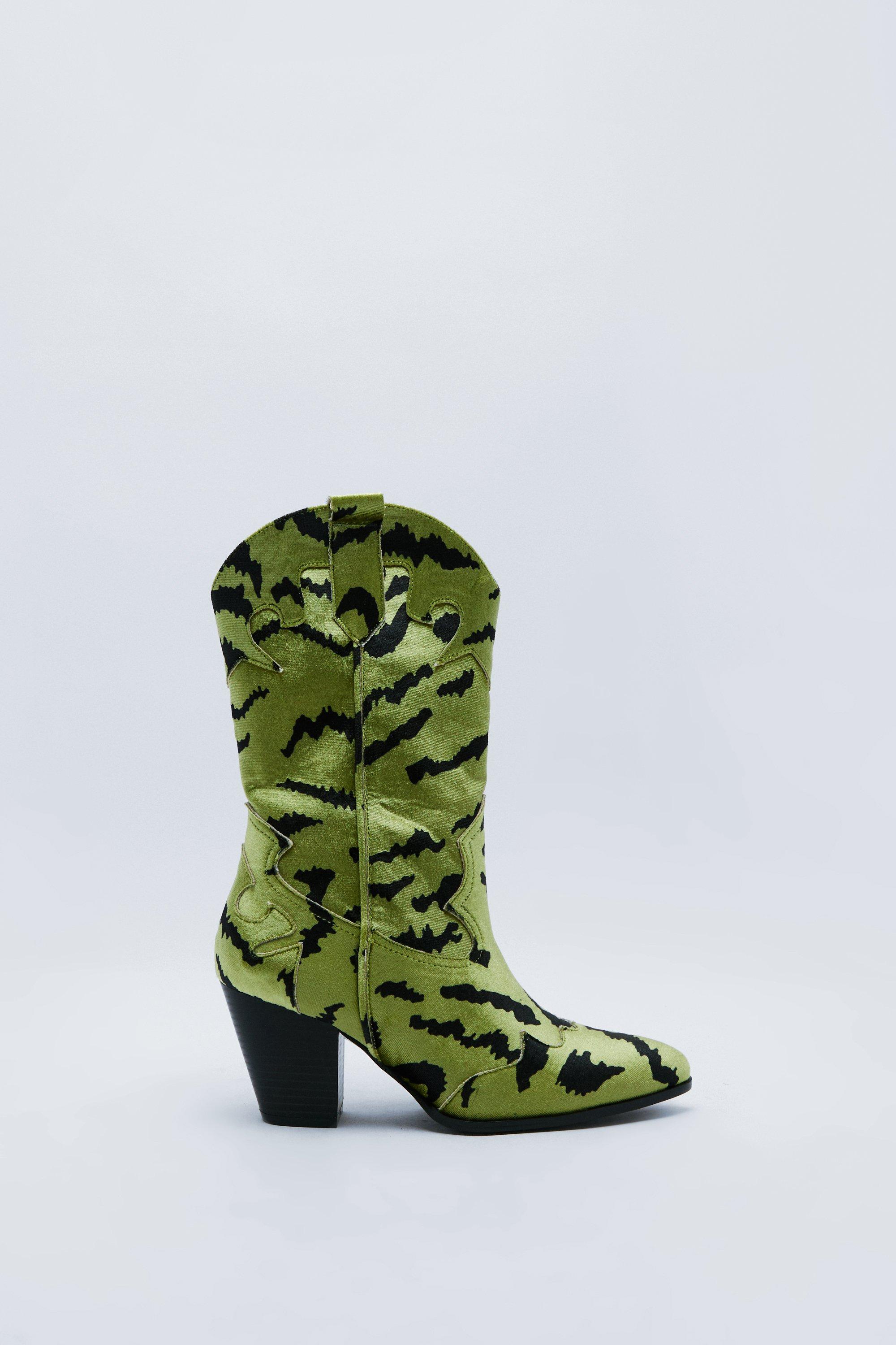 Leopard western sale boots