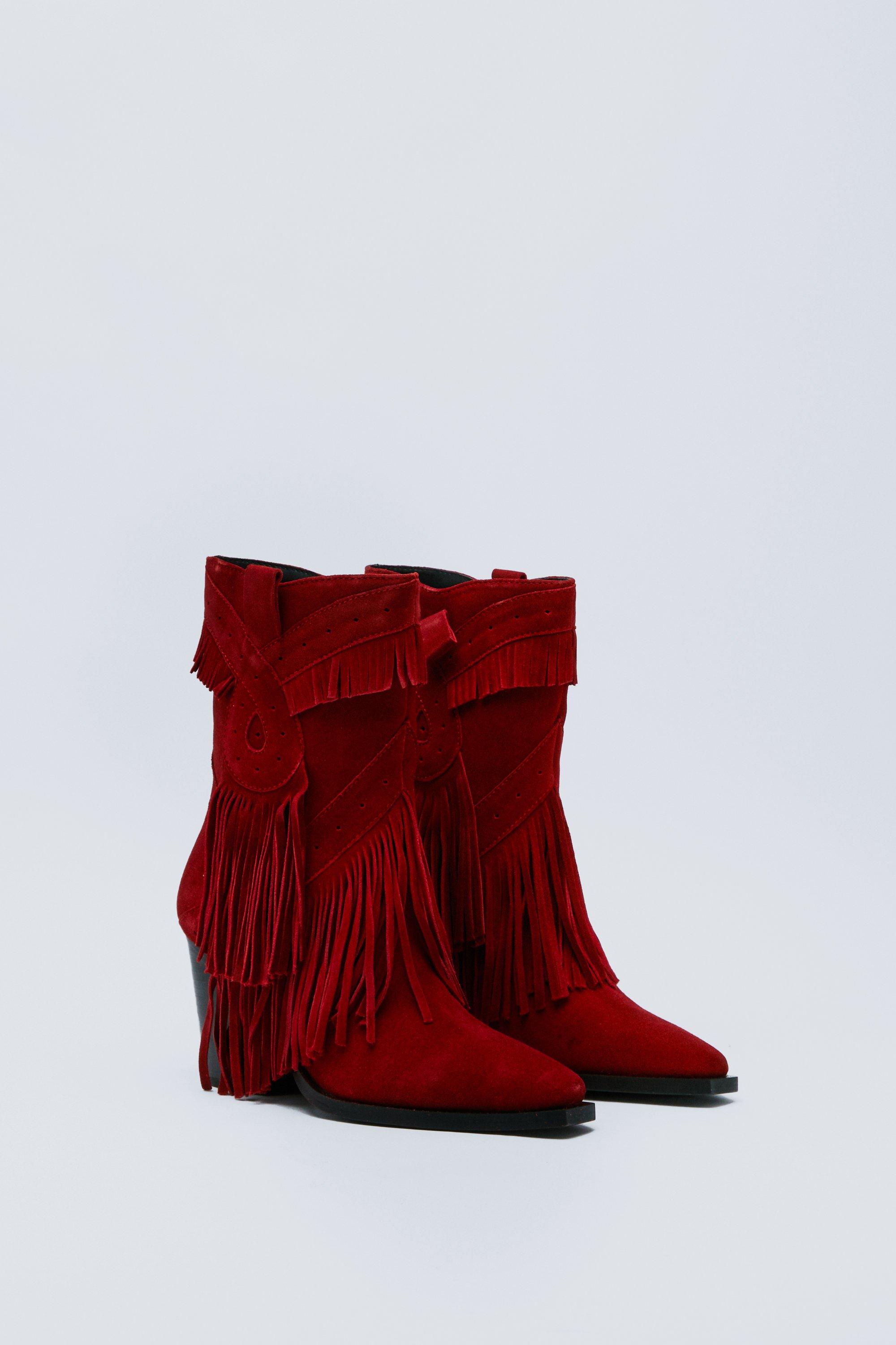 tassel ankle boots uk