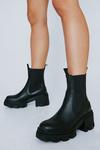 NastyGal Faux Leather Chunky Chelsea Boots thumbnail 2