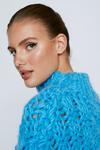 NastyGal Premium Cable Weave Stitch High Neck Jumper thumbnail 3