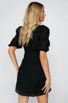NastyGal Broderie Anglaise Tie Front Mini Dress thumbnail 4