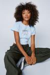 NastyGal Motocross Graphic Fitted Cropped T-Shirt thumbnail 3