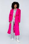 NastyGal Extreme Shoulder Belted Trench Coat thumbnail 1